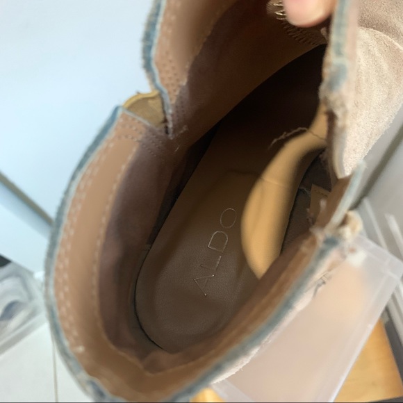 Aldo Taupe Faux Suede Boots - Picture 8 of 8